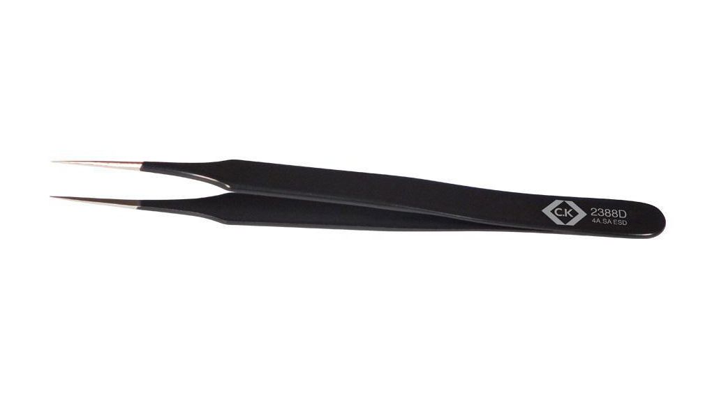 Pinzette ESD / Präzisionspinzette Edelstahl Extrafein / Gerade 110mm